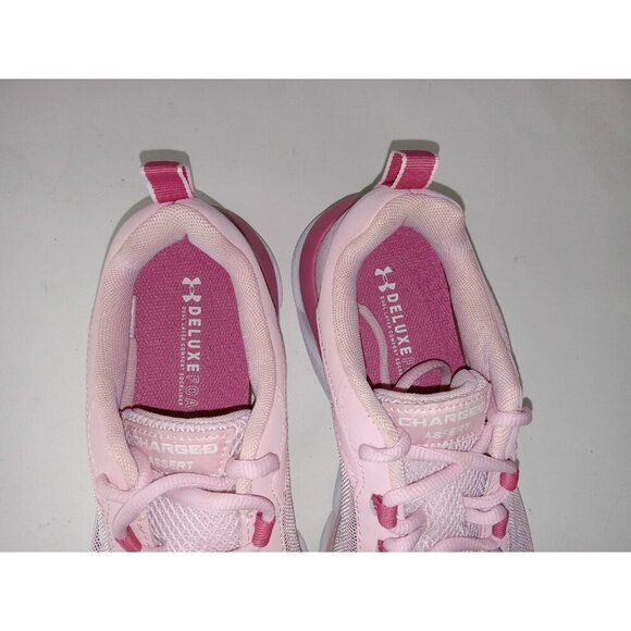Under Armour Women's Size 11 US Charged Assert 9 Pink Rose Marble Running Shoes - Picture 4 of 11